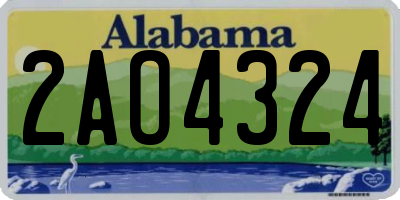 AL license plate 2AO4324