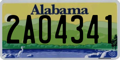 AL license plate 2AO4341