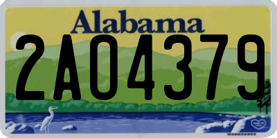 AL license plate 2AO4379