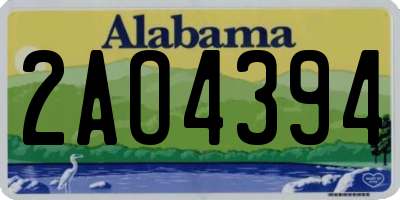 AL license plate 2AO4394