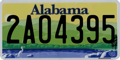 AL license plate 2AO4395