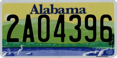 AL license plate 2AO4396