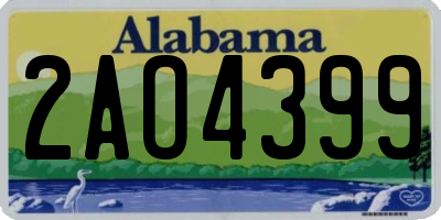 AL license plate 2AO4399