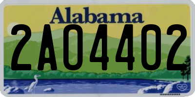 AL license plate 2AO4402