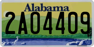 AL license plate 2AO4409