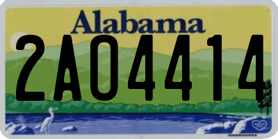 AL license plate 2AO4414