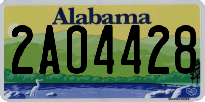 AL license plate 2AO4428