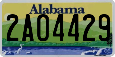 AL license plate 2AO4429