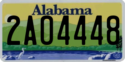 AL license plate 2AO4448
