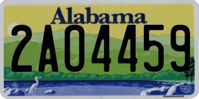 AL license plate 2AO4459