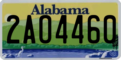 AL license plate 2AO4460