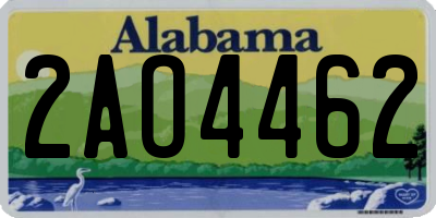 AL license plate 2AO4462