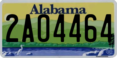AL license plate 2AO4464