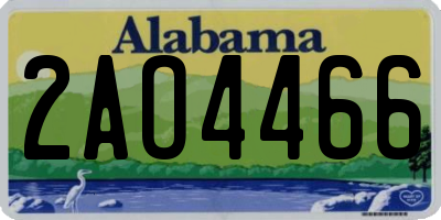 AL license plate 2AO4466