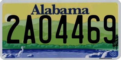 AL license plate 2AO4469