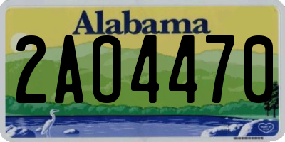 AL license plate 2AO4470