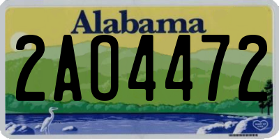 AL license plate 2AO4472