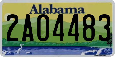 AL license plate 2AO4483