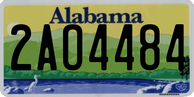AL license plate 2AO4484