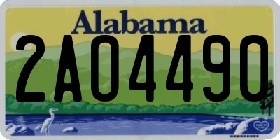 AL license plate 2AO4490