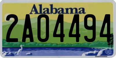 AL license plate 2AO4494