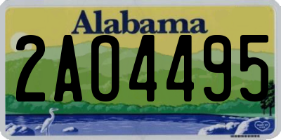 AL license plate 2AO4495