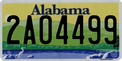 AL license plate 2AO4499