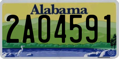 AL license plate 2AO4591