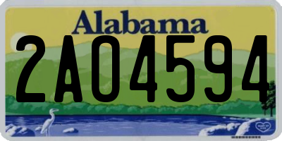 AL license plate 2AO4594