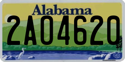 AL license plate 2AO4620