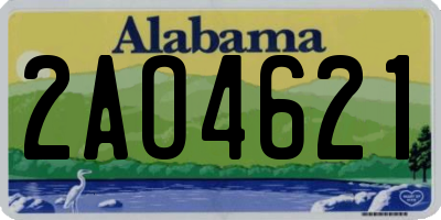 AL license plate 2AO4621