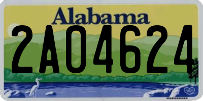 AL license plate 2AO4624