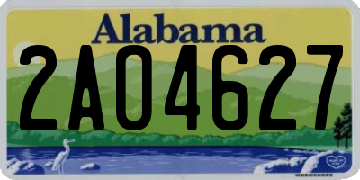 AL license plate 2AO4627