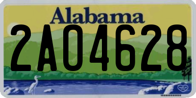 AL license plate 2AO4628