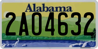AL license plate 2AO4632
