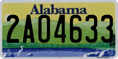 AL license plate 2AO4633