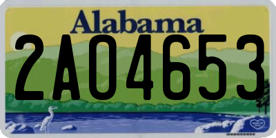 AL license plate 2AO4653