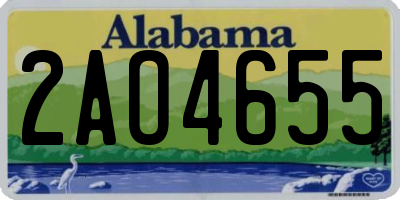 AL license plate 2AO4655