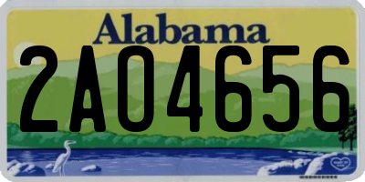 AL license plate 2AO4656