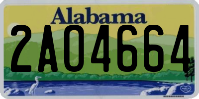 AL license plate 2AO4664