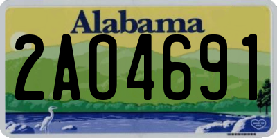 AL license plate 2AO4691