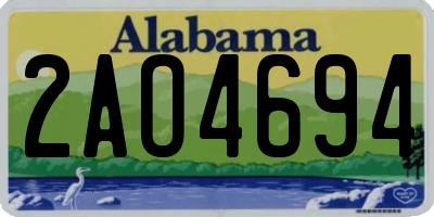 AL license plate 2AO4694