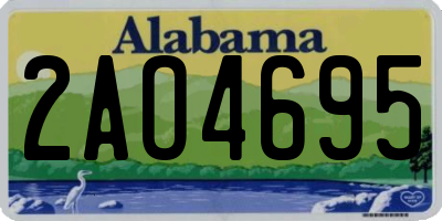 AL license plate 2AO4695