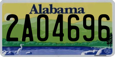 AL license plate 2AO4696