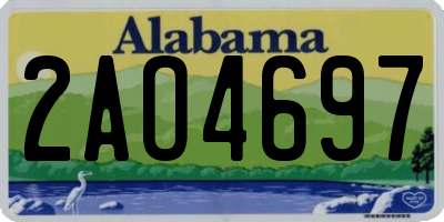 AL license plate 2AO4697