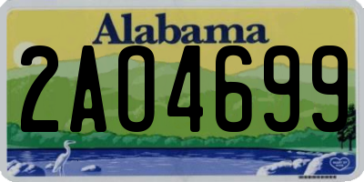 AL license plate 2AO4699
