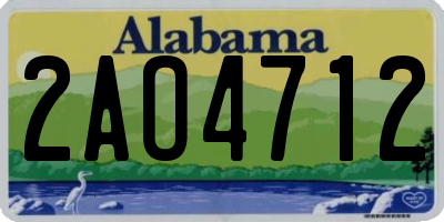 AL license plate 2AO4712