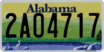 AL license plate 2AO4717