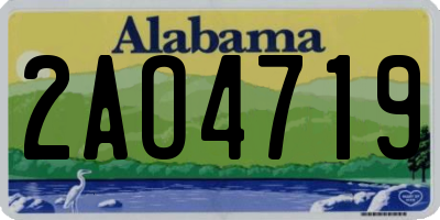 AL license plate 2AO4719