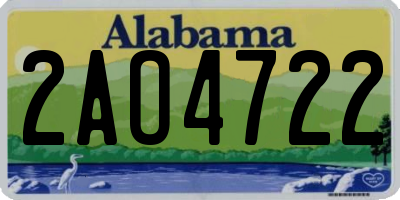 AL license plate 2AO4722